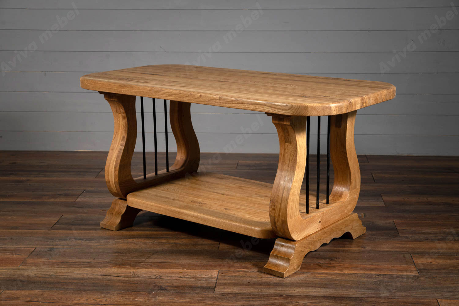 Овальные столы из массива дерева